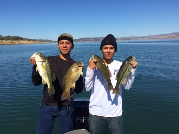 Berryessa bass caught with guide Don Paganelli