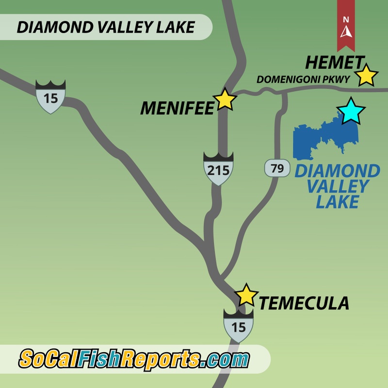 Diamond Valley Lake - Fish Reports & Map