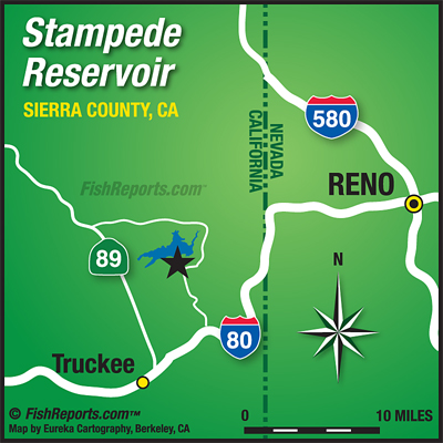 stampede reservoir lake truckee map