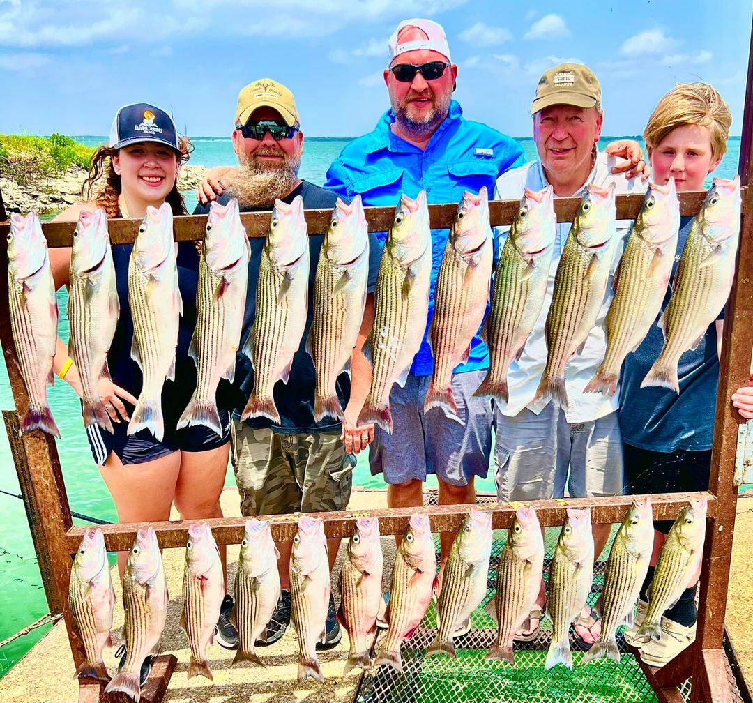 Awesome crew came out again to enjoy some Striper Action!
