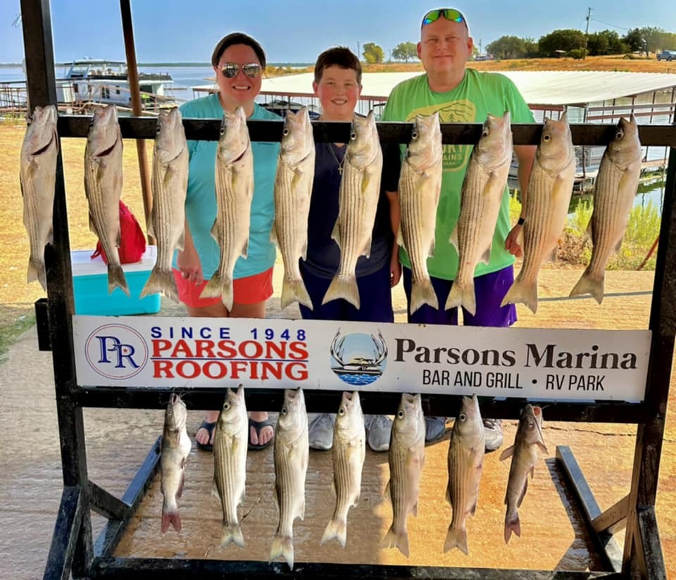 Lake Whitney is showing off with some of the best action you can experience!