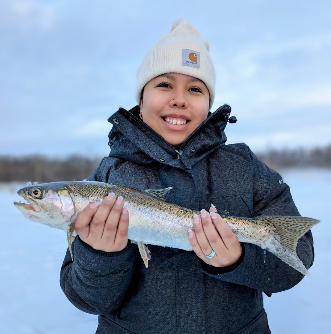 What a perfect way to celebrate your birthday and have it while ice fishing!