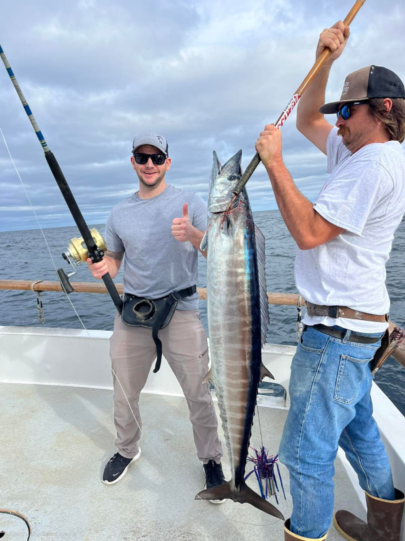A nice wahoo for dinner on our travel to The Bank! 
