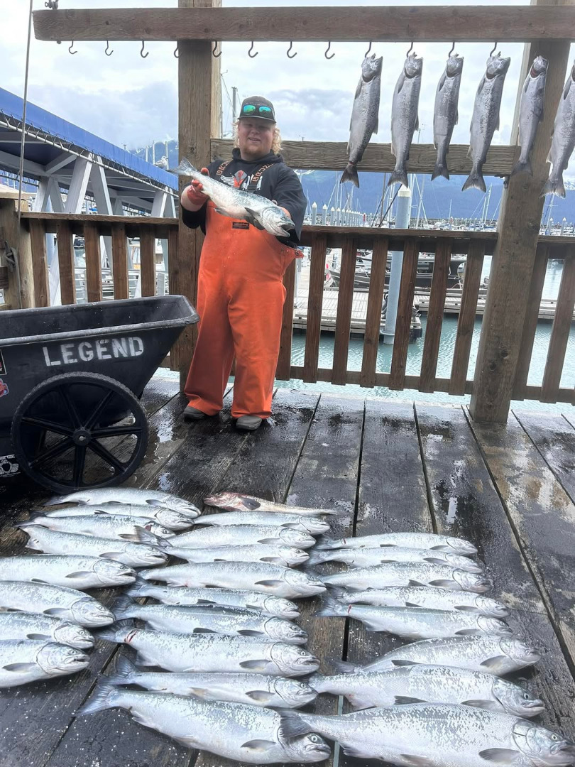 Great morning 1/2 day Salmon trip