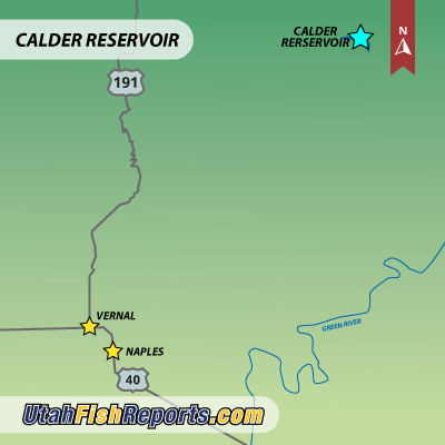 Calder Reservoir - Vernal, UT - Fish Reports & Map