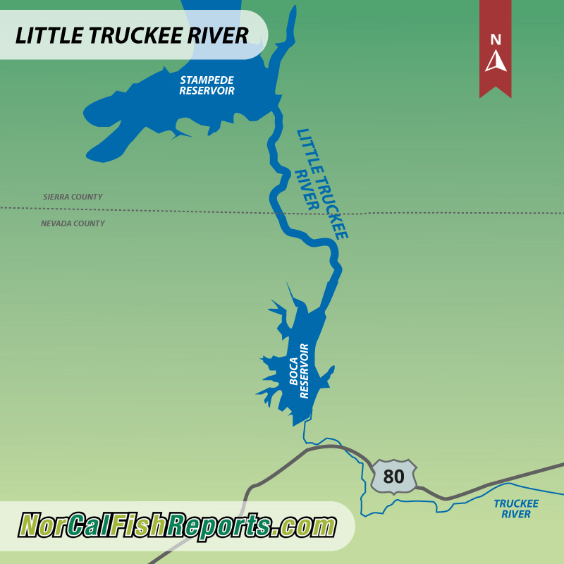 Truckee River Fly Fishing Map Little Truckee River - Fish Reports & Map