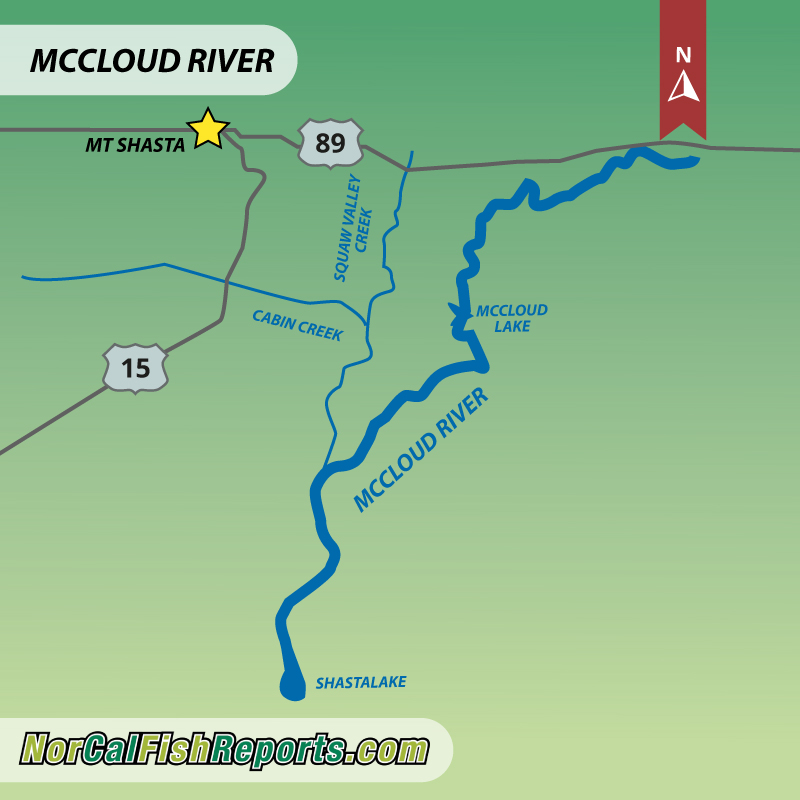 Mccloud River Fishing Map Mccloud River - Fish Reports & Map