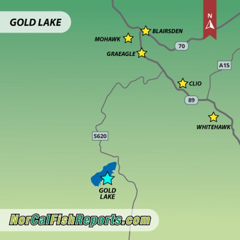 Gold Lake - Graeagle, CA - Fish Reports & Map