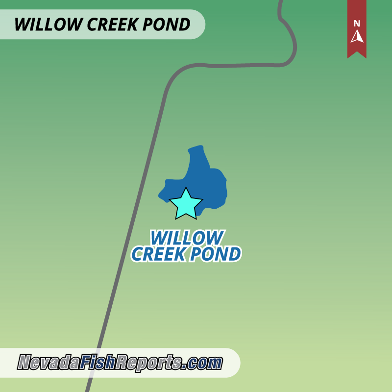 Willow Creek Pond map