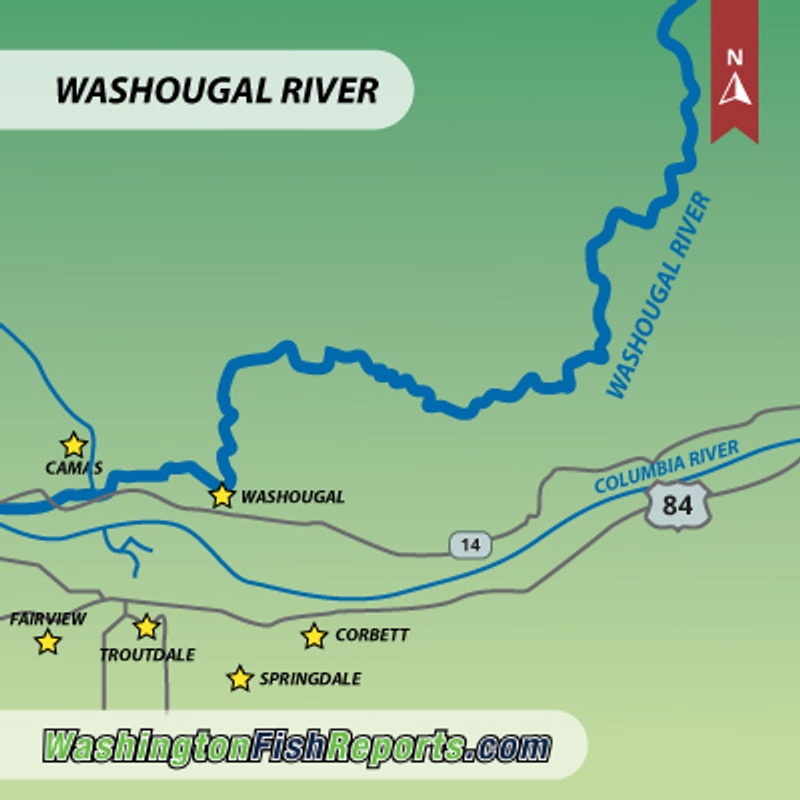 Washougal River - Fish Reports & Map