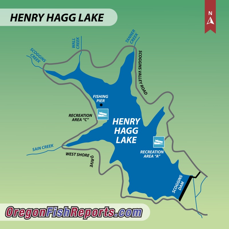 Henry Hagg Lake - Gaston, OR - Fish Reports & Map