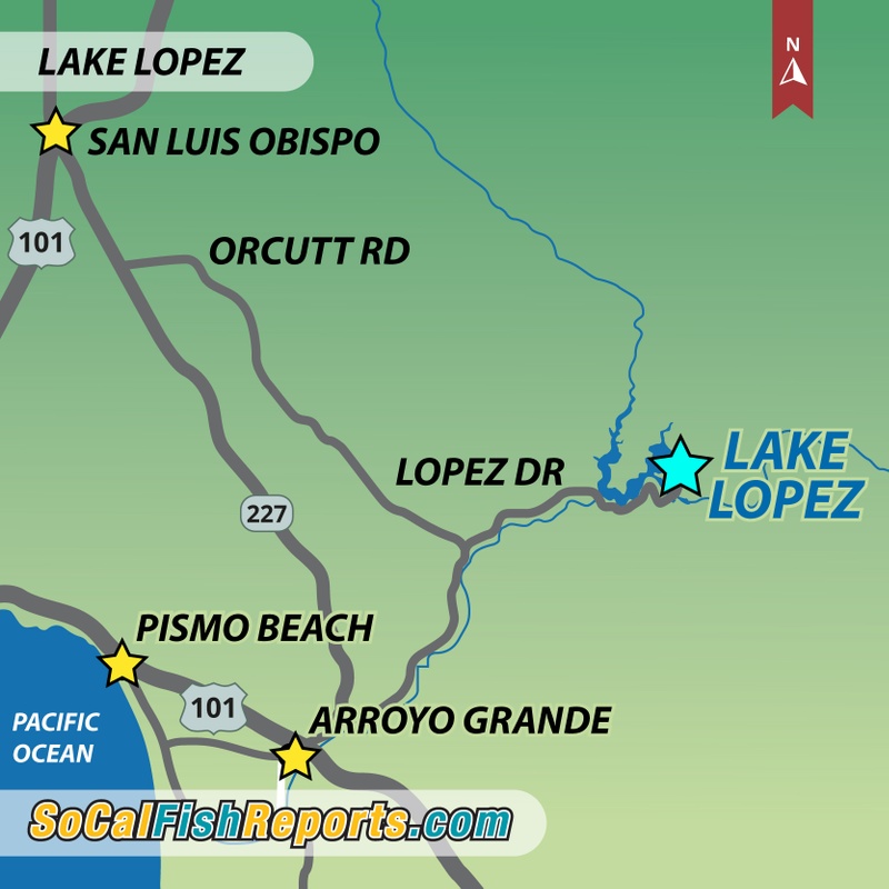 Lopez Lake - Fish Reports & Map