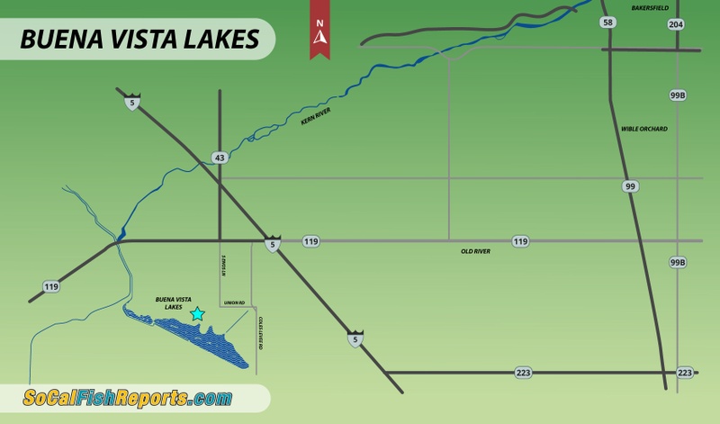 Buena Vista Lakes Fish Reports Map
