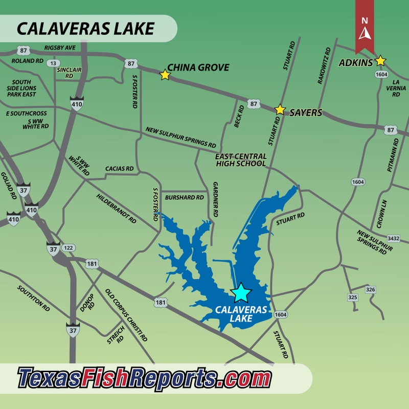 Calaveras Lake Depth Map