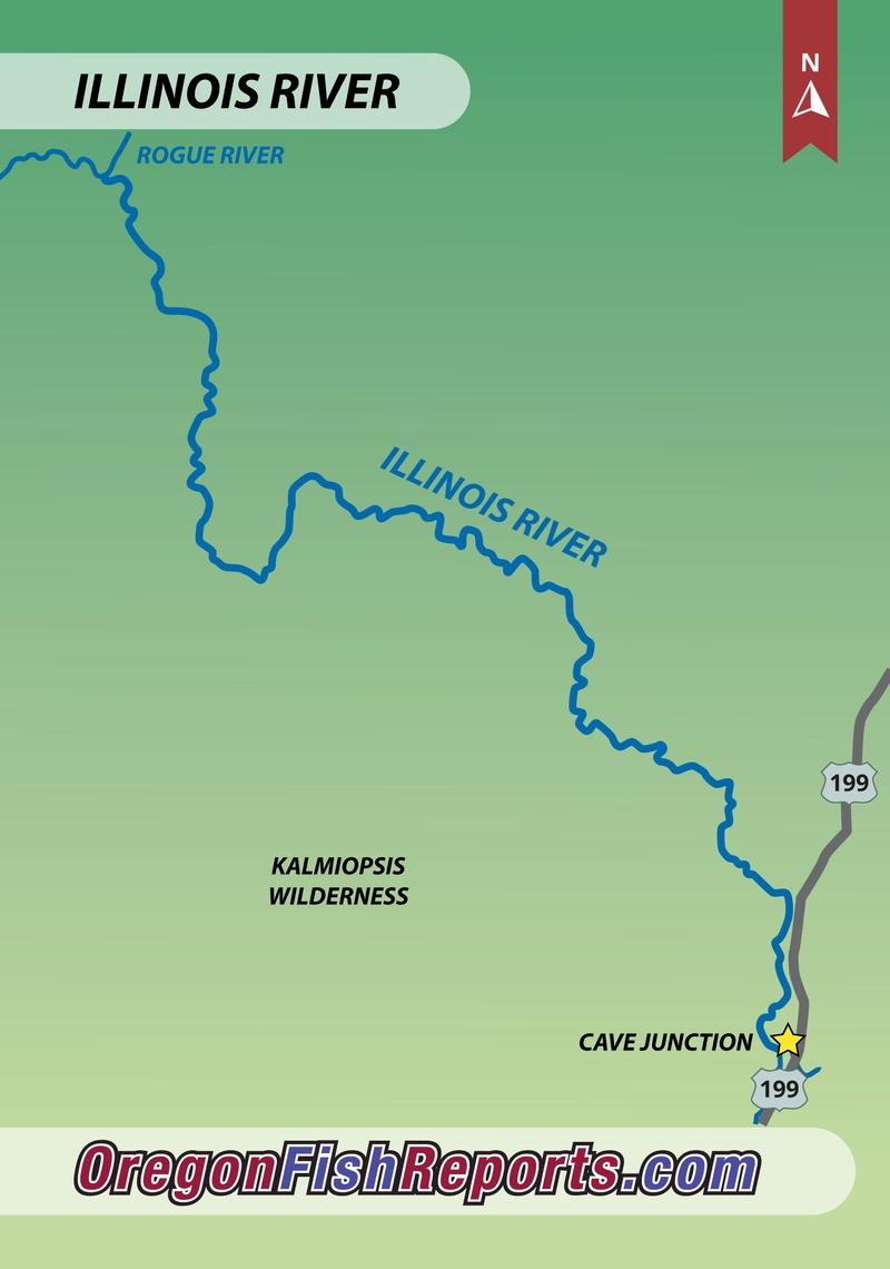 Illinois River - Cave Junction, OR - Fish Reports & Map