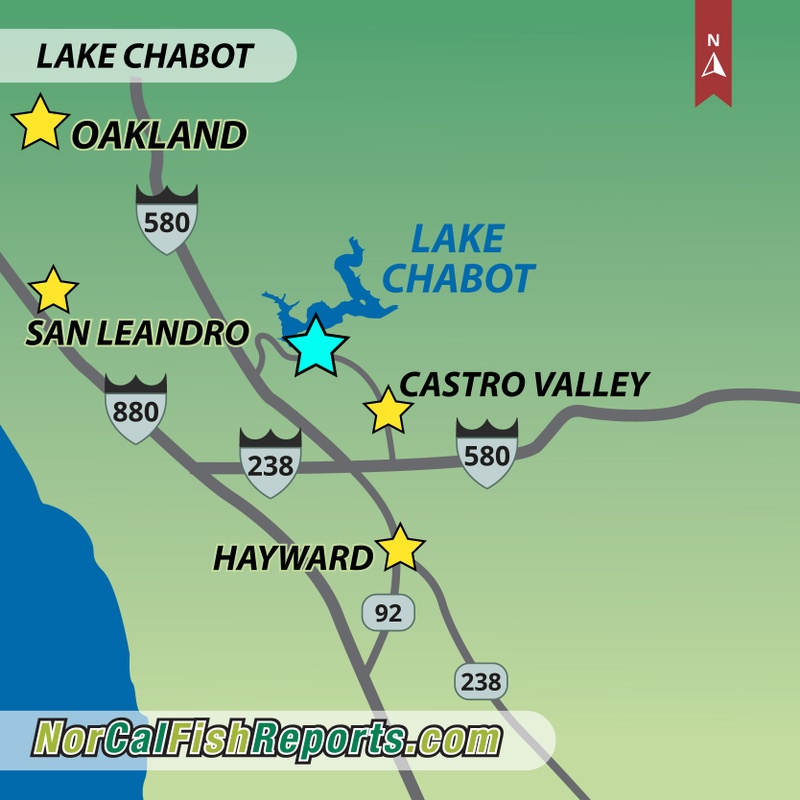 Lake Chabot - Fish Reports & Map