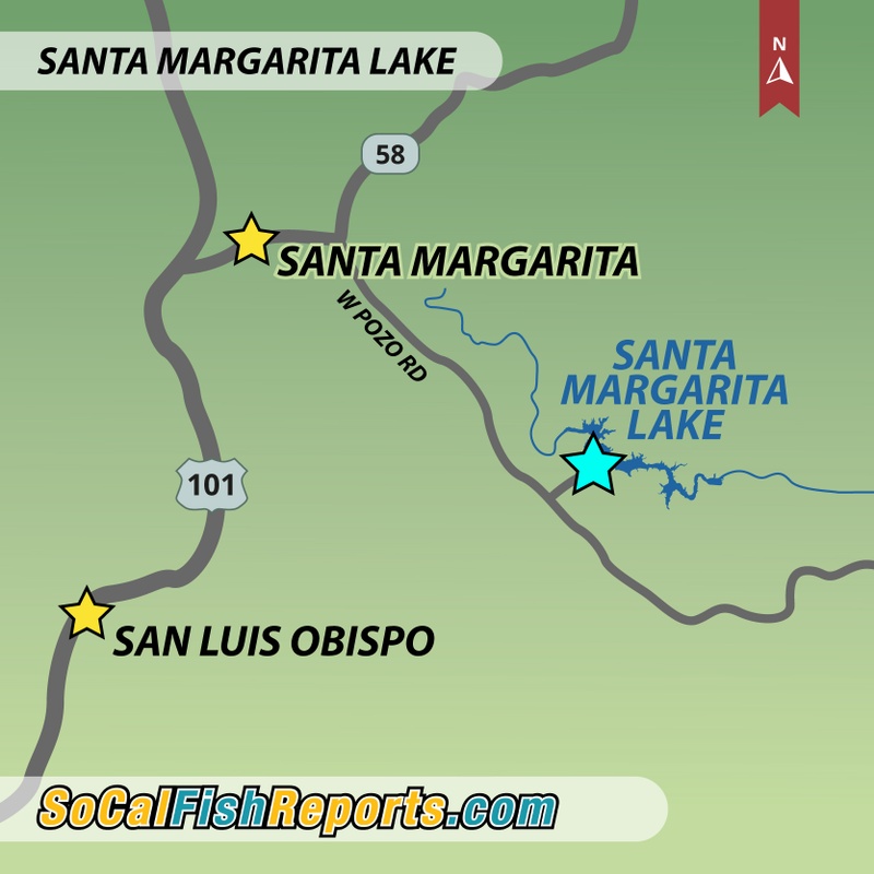 Santa Margarita Lake - Fish Reports & Map