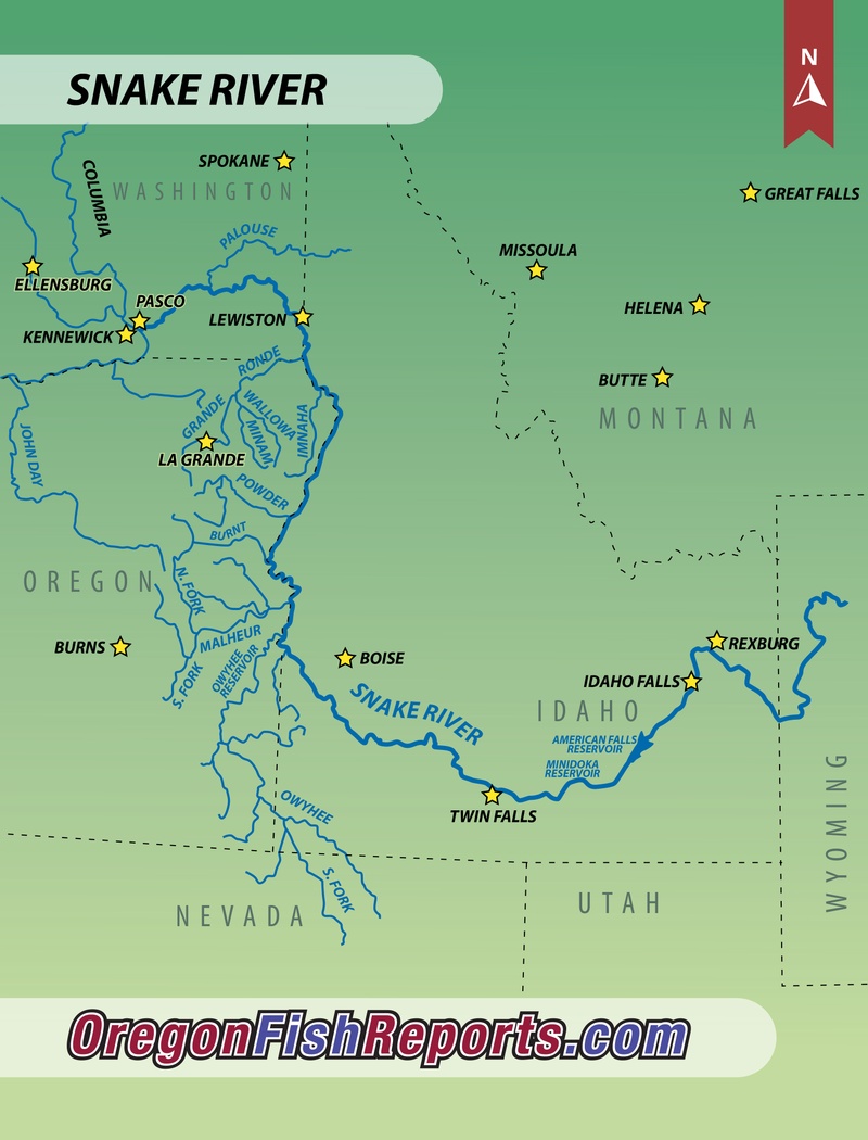 Snake River - Fish Reports & Map