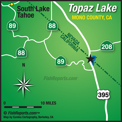 Topaz Lake - Fish Reports & Map