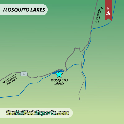 Mosquito Lakes - Lake Alpine, CA - Fish Reports & Map