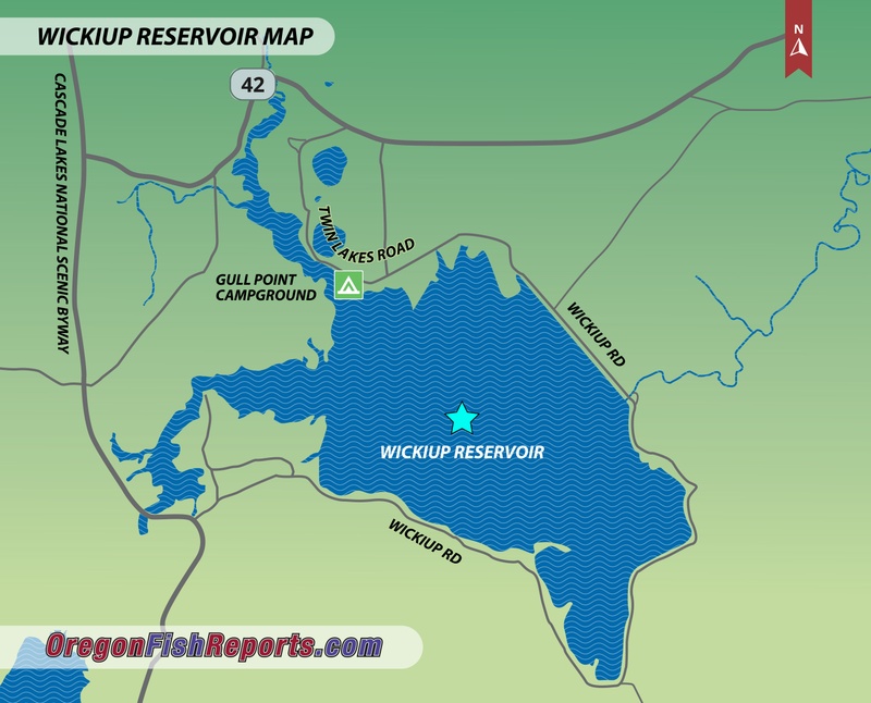 Wickiup Reservoir - The reservoir is 67 percent full - June 5, 2024