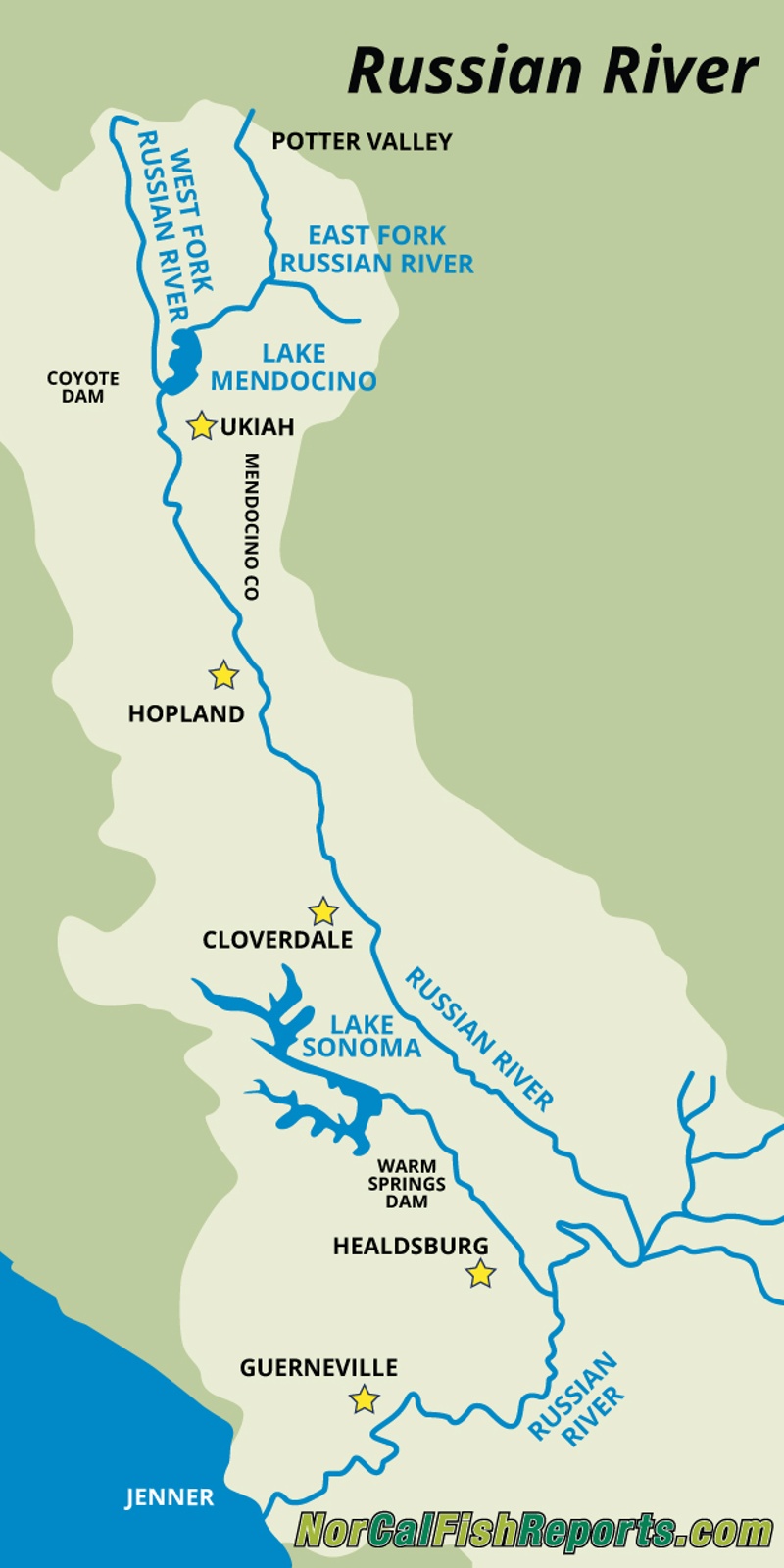 Russian River Guerneville CA Fish Reports Map   ZLdU8MCqQwSvWMyHejRW 