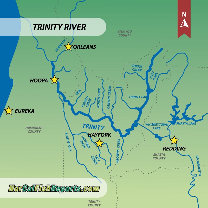 Trinity River - Fish Reports & Map