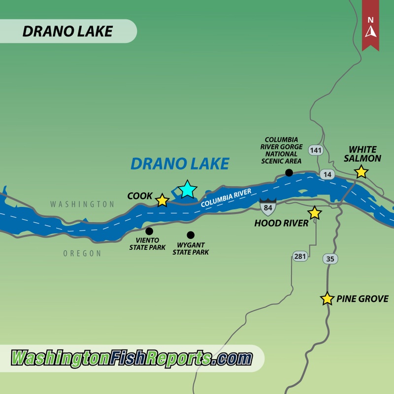 Drano Lake - Fish Reports & Map