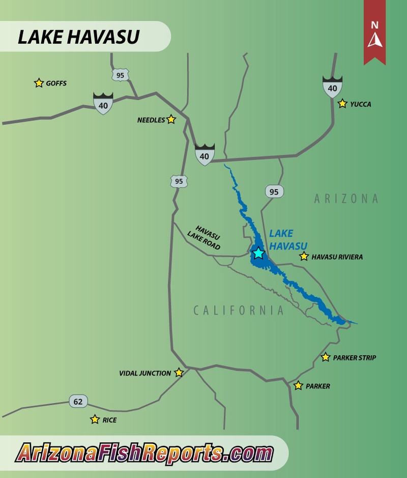 Lake Havasu Fish Reports & Map