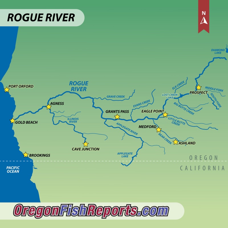 Rogue River- Upper - River flows are finally rising - November 20, 2024