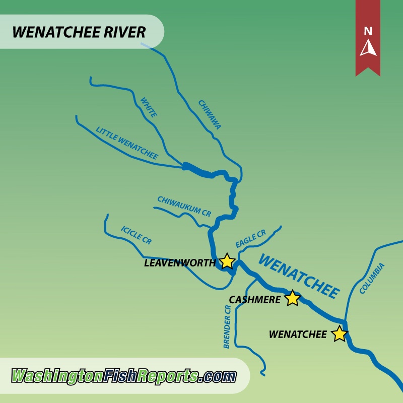 Wenatchee River - Fish Reports & Map