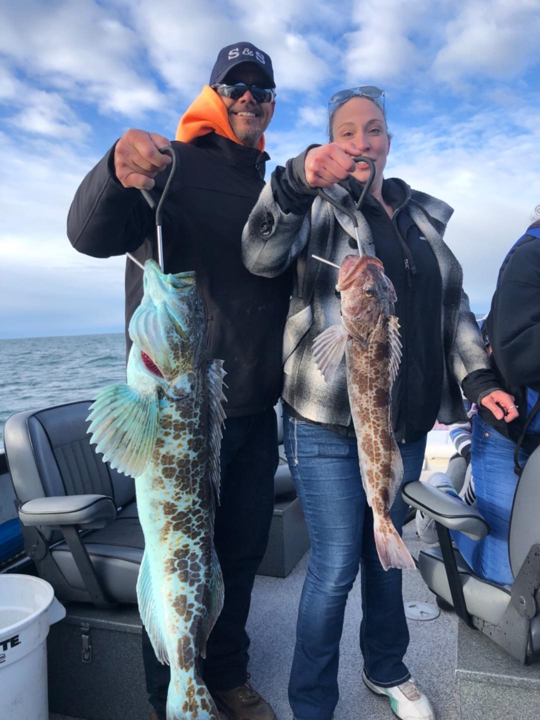 Lingcod wide open out of Brookings