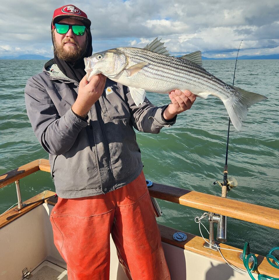 Good day striped bass fishing with lots of action! 
