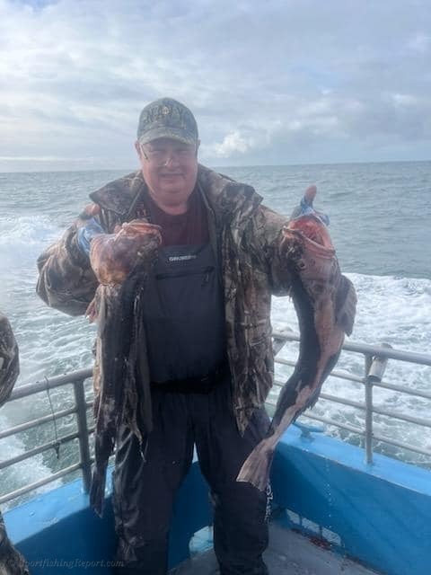 Hammered lingcod with early limits for all and limited out on rockfish as well! 
