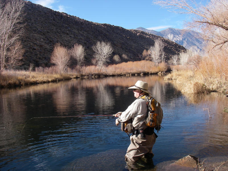 Winter Fly Fishing in Bishop, CA on the lower Owens River - Bishop