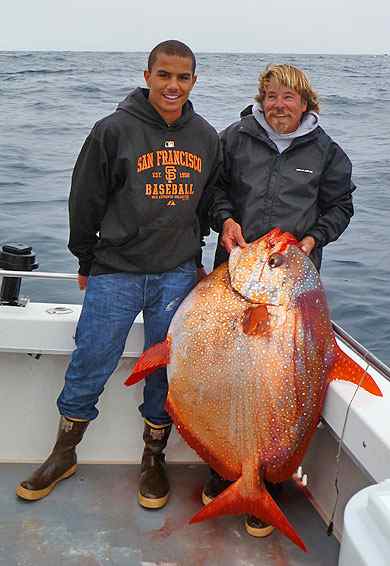 What a day Gerry Brooks had aboard the Doble. 3 Anglers caught 20 Albacore & 1 100 lb. Opah
