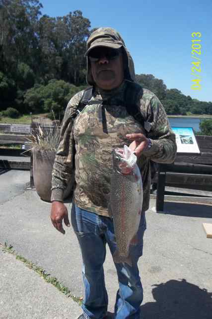 Trout fishing or Bass fishing have been fair to good at San Pablo Reservoir