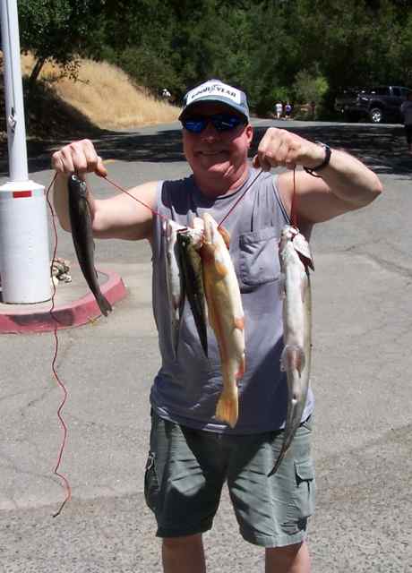 The trout bite at Lafayette Reservoir has been steady