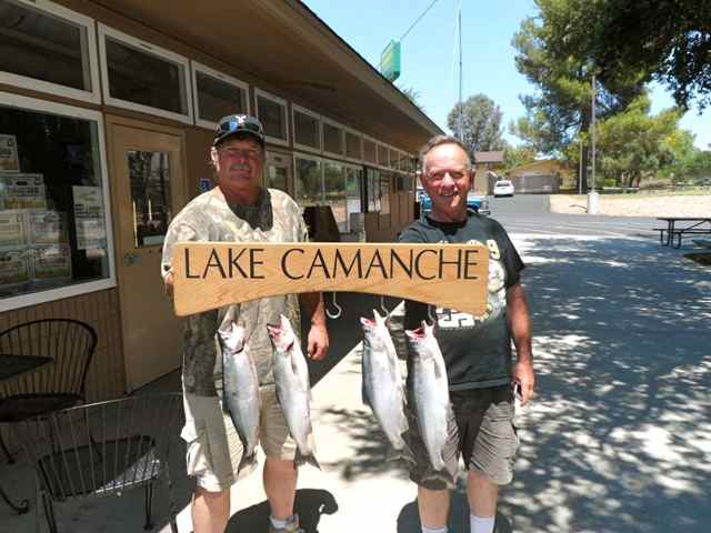 Catfish & Bass are providing most of the action at Lake Camanche