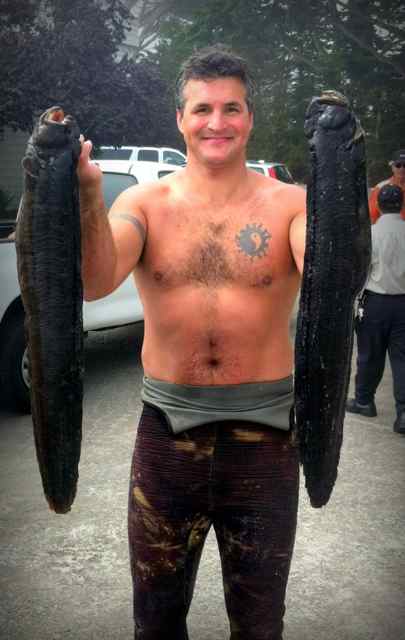 Saltwater Report - New California State record for catching a Monkey Faced  Eel - September 11, 2013