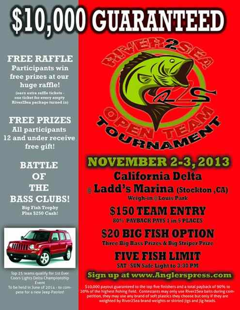 Haven't signed up yet for the big River2Sea Open on the California Delta in 2 short weeks?