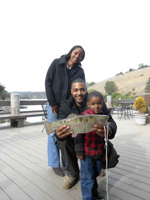 Trout fishermen are having a great time at Lake Chabot