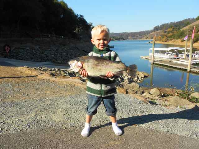 Trout fishing is amazing right now at Lake Chabot