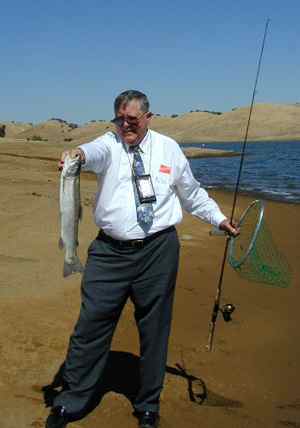 Trout fishing has been very good at Los Vaqueros Reservoir, Striper action is good