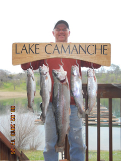 Although best know for Bass fishing, Lake Camanche is also a favorite for Trout Anglers