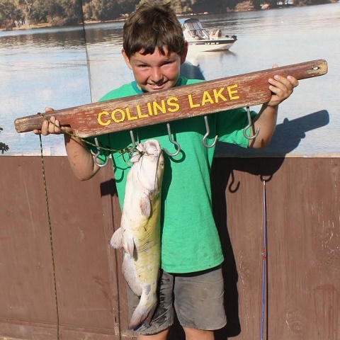 Collins Lake first fish ever catches!