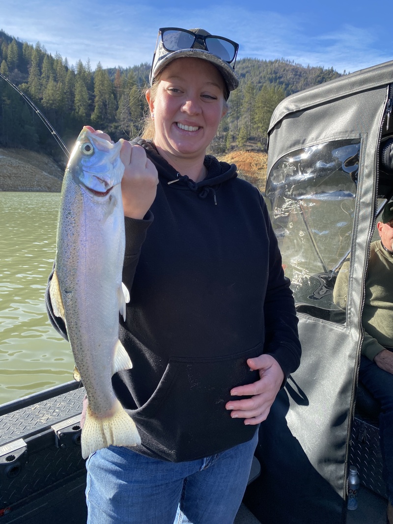 Trolling for Shasta Lake Trophy trout. — Jeff Goodwin Fishing