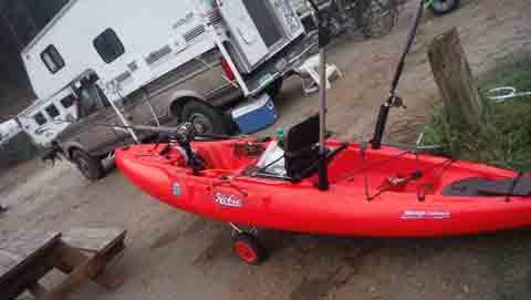 Almanor Kayak Fishing for Brown Trout