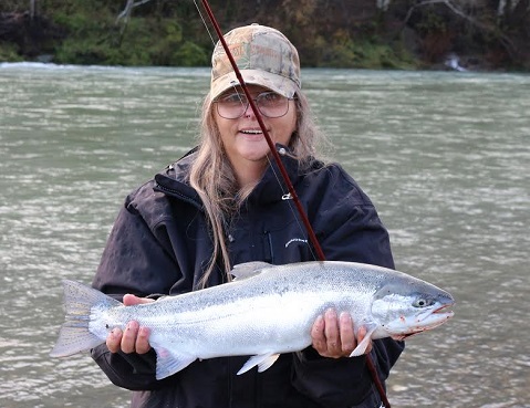 Chetco River - Fresh steelhead heading into the Chetco river