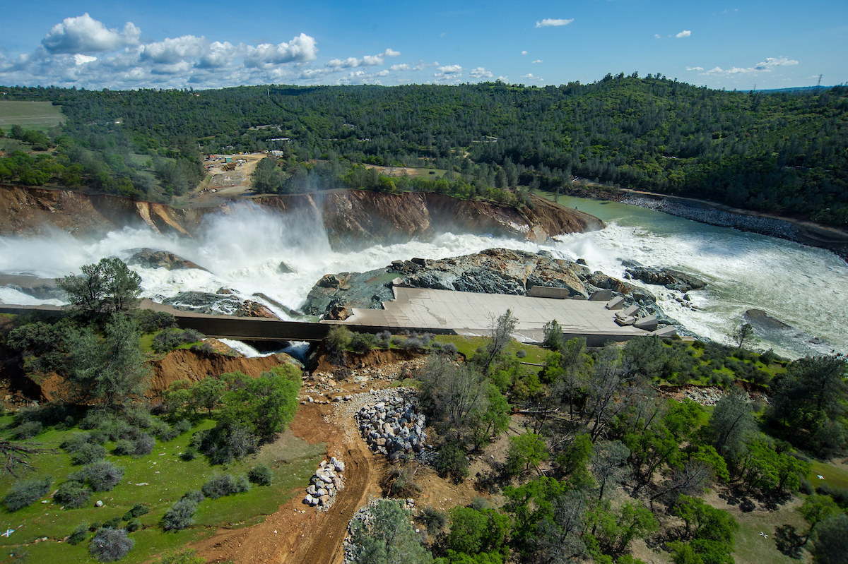 Oroville Dam spillway work to continue, flows go to 0